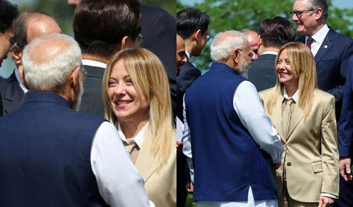 "We are the most famous": Giorgia Meloni to PM Modi at the G7 Summit.