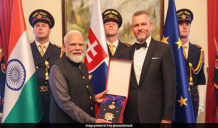 PM Modi Receives Slovakia's Highest National Award