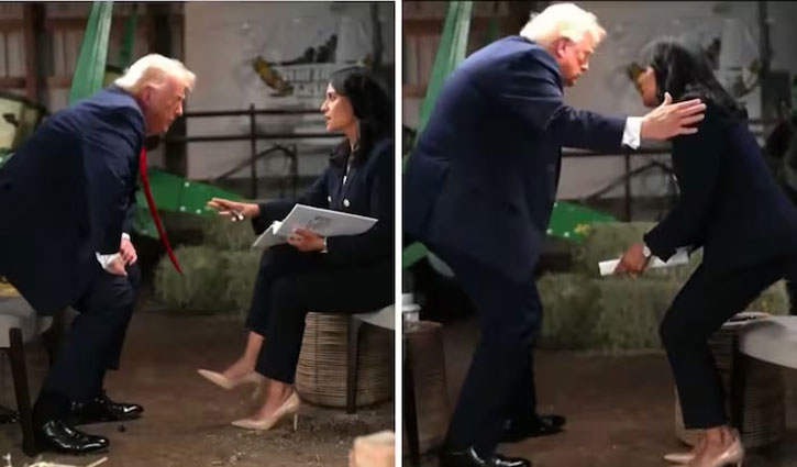 "That's enough. Thank you": Donald Trump walked out of a tense interview.