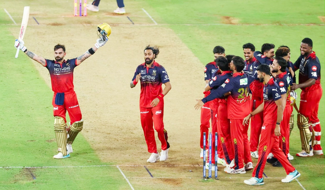 Powered by Kohli's unbeaten 75, RCB defeated Gujarat Titans by five wickets to win the IPL title for the second consecutive time.