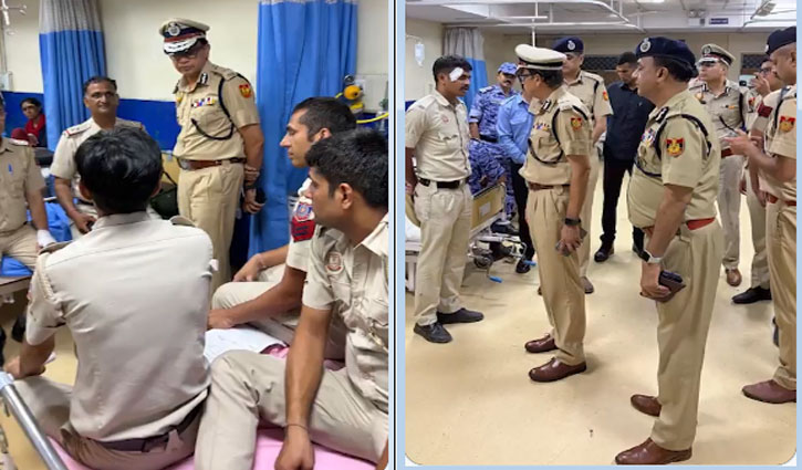Violence during 'March to Parliament': Over 118 police personnel injured, 70 protesters detained.