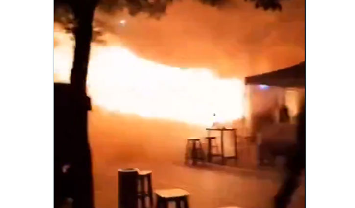 Massive fire at a Bangkok pub; 27 dead, 63 injured; emergency exits found locked.