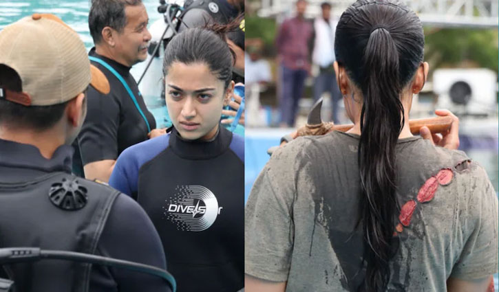 Rashmika Mandanna shot India's 'first female-led' underwater fight scene for 'Mysaa'.