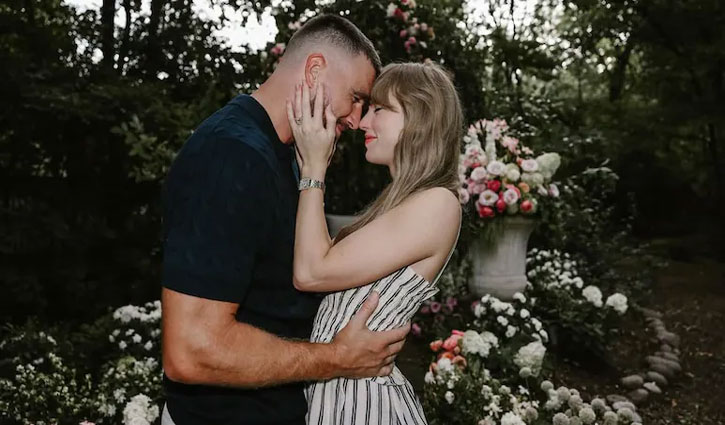Taylor Swift and Travis Kelce get married; many Hollywood celebrities attended the ceremony.