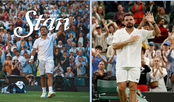 Stan Wawrinka's Wimbledon journey ends on an emotional note.