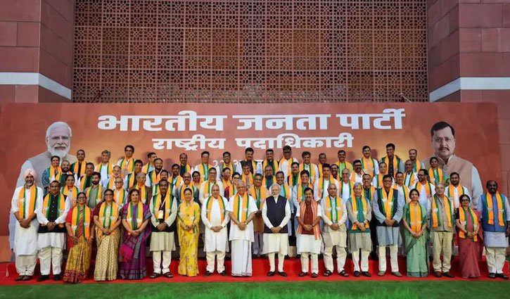 Women given prominent roles in BJP's new national team; photo-op with Modi sends a strong political message