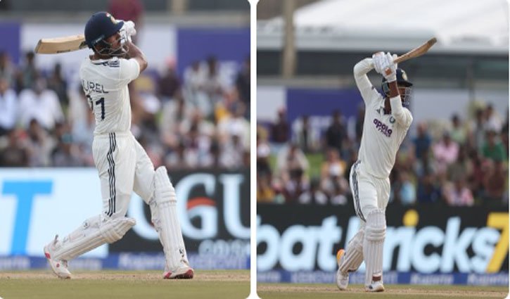 India dominates rain-affected day, 460/9 at stumps; Padikkal scores 167.