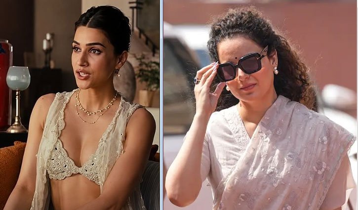 Kangana Ranaut commented on the advertisement, asking, "Who stopped Kriti Sanon from wearing the clothes of her choice?" following remarks about a 'bikini'.