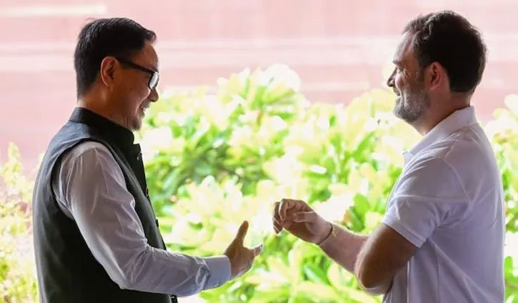 Rahul Gandhi and Kiren Rijiju at loggerheads over women's reservation; row over delimitation reignites.