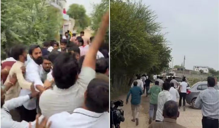 CJP alleges BJP workers attacked during school visit in Rajasthan.