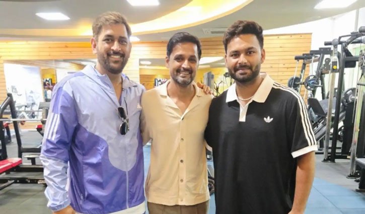 Rishabh Pant spotted practicing with MS Dhoni; preparations for the Sri Lanka Test series begin.