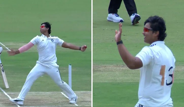 Vaibhav Sooryavanshi shines with the ball in the Duleep Trophy; claims two wickets in a single over.