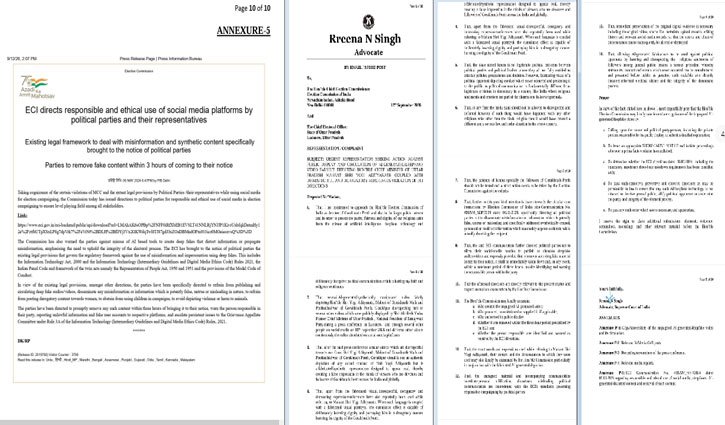 Advocate Reena N. Singh lodged a complaint with election Commission for deepfake video of Yogi Adityanath, demanded action