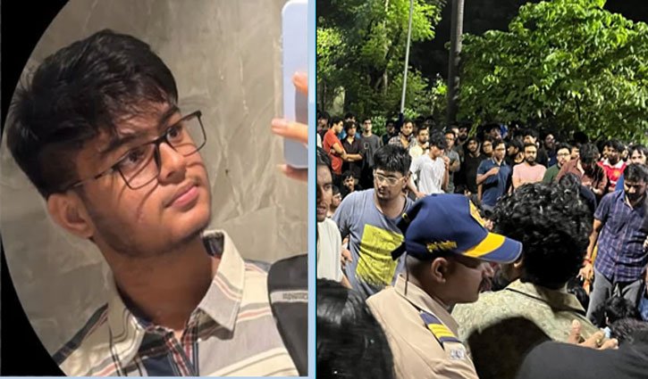 Protests on IIT Bombay campus following student's death; incident involved mobile phone use during an exam