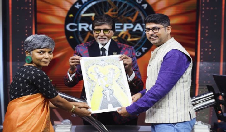 Amitabh Bachchan’s special moment adorned with Madhubani art; memories of ‘Yeh Dosti’ revisited on KBC 18