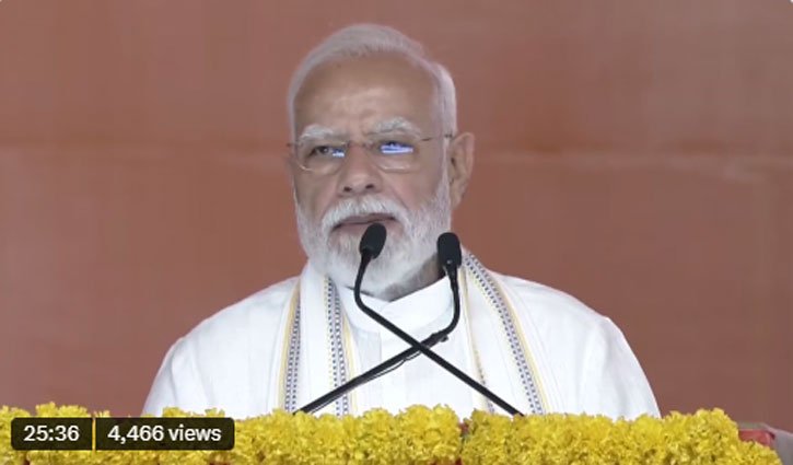 After inaugurating projects worth ₹35,000 crore, PM Modi took a dig at the 'disgruntled uncle' figure, saying, "Now he has work."