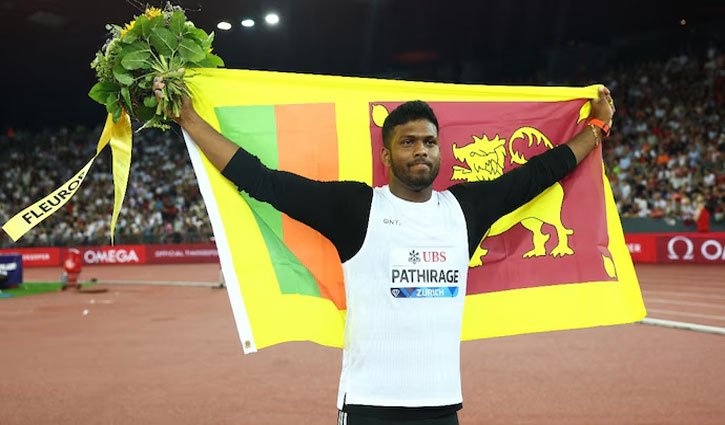 Sri Lanka's Rumesh won the Diamond League final with a javelin throw of 89.04 meters.