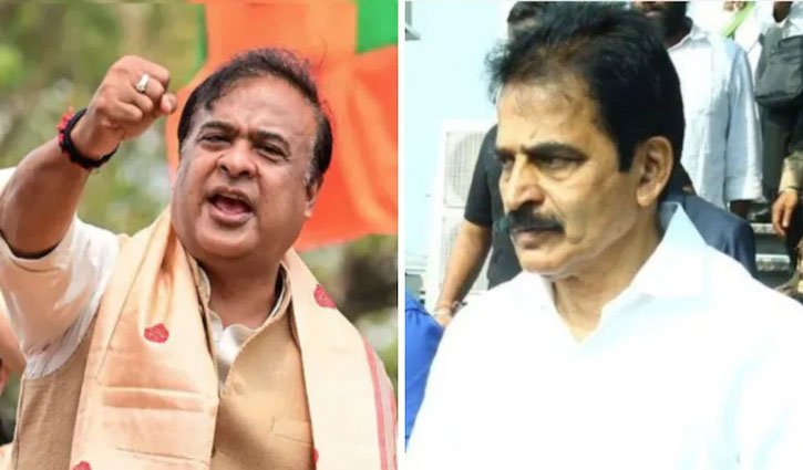 Himanta Sarma and KC Venugopal lock horns over the stone-pelting incident targeting the Congress election convoy in Nagaon.