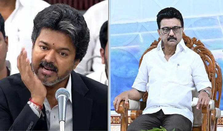 Uproar in Tamil Nadu politics over 'jaw' gesture; Stalin recounts his experience of prison torture to Vijay.