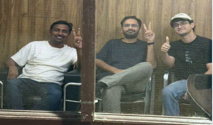 CJP's Saurav Das, Ashutosh Ranka sent to Tihar jail for 5 days, Ajinkya Shinde let off