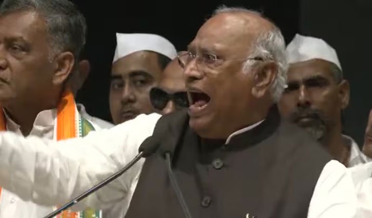 "Even Modi's father will have to go": Kharge loses his cool amidst heckling at Patna rally