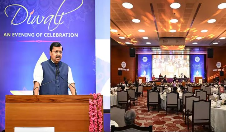 BJP Chief Nitin Nabin Hosts Diwali Event For Diplomats From 50 Countries
