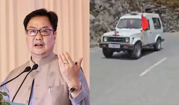Union Minister Kiren Rijiju has accused the Congress of 'tarnishing the image of the Army' in connection with a video from the China border.