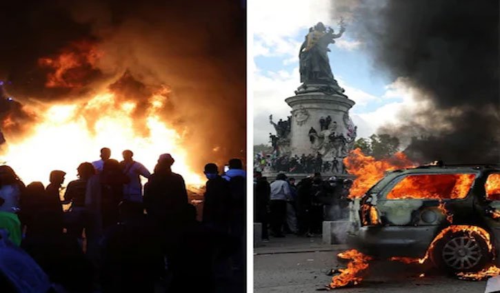 Violent protests in France; thousands take to the streets, 150 police officers injured