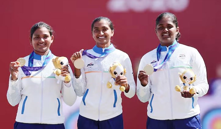 India won the recurve gold at the Asian Games, ending Korea's 44-year dominance