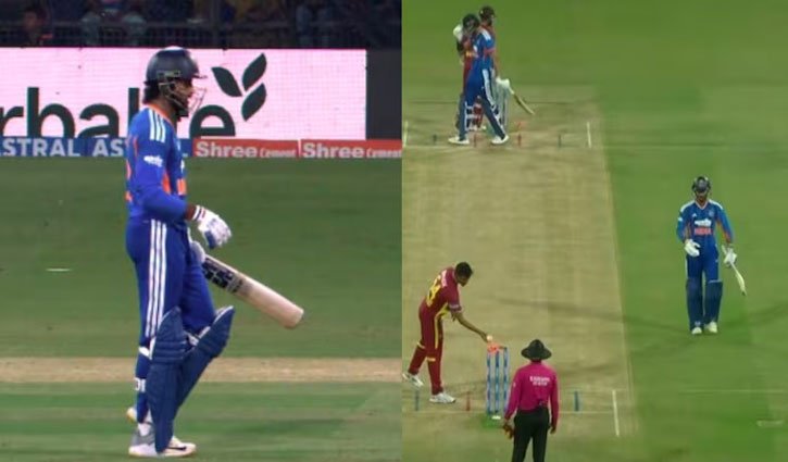 IND vs WI: Tilak Varma's bizarre run-out; fist-bumped Axar Patel in the middle of the pitch