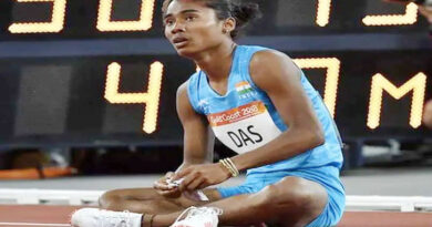 Hima Das turned corona positive