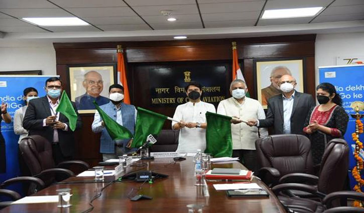'UDAN Scheme': Scindia flagged off the first direct flight on the Shillong-Dibrugarh route