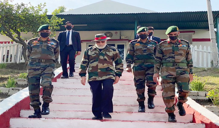 PM Modi reaches Nowshera in Jammu and Kashmir to celebrate Diwali with soldiers