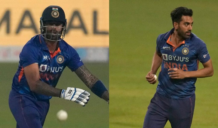 Deepak Chahar, Suryakumar Yadav out of Sri Lanka T20 series