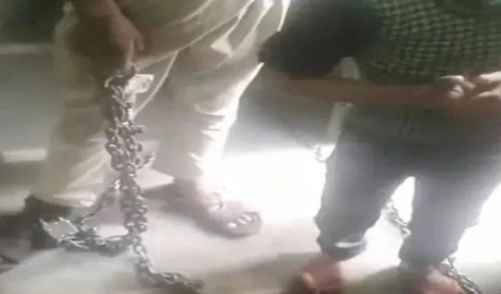 Two boys were tied with chains to prevent them from escaping in a madrasa in Lucknow
