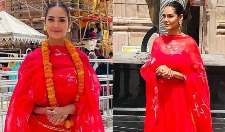 Actress Esha Gupta reached Banaras to seek Mahadev's blessings