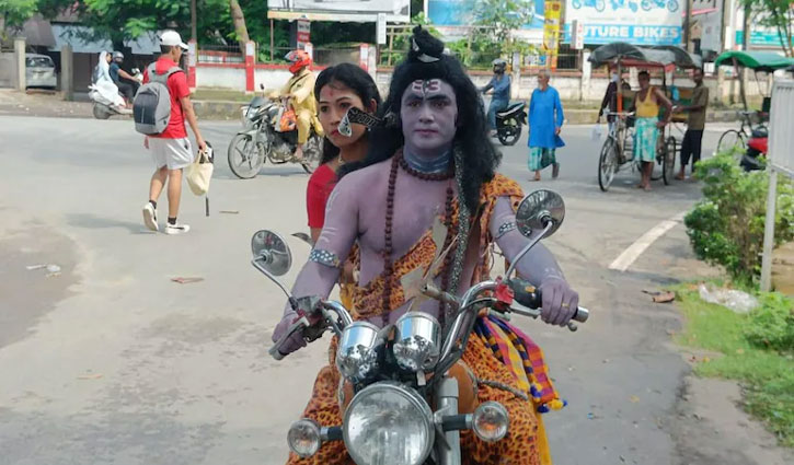 Assam man disguised as Shiva was doing drama against rising inflation, arrested