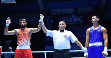Sumit reached the semi-finals of the 2022 Asian Elite Boxing Championship with a resounding victory