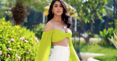 Bollywood actress Mrunal Thakur is showing interest in thread work as a new hobby