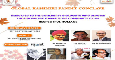 Center urged to improve situation in J&K at Global Kashmiri Pandit Conclave