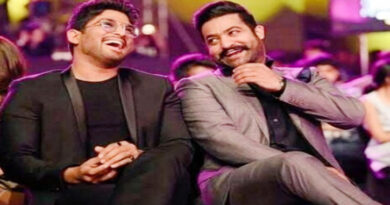 Jr NTR bumps into Allu Arjun on the sets of 'Pushpa 2'