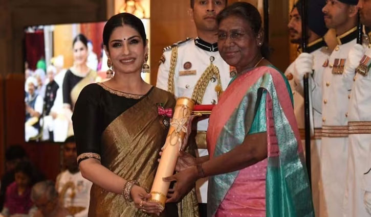 Regarding getting Padma Shri, Raveena Tandon said, 'Regrettably, my father is not there to see this...'