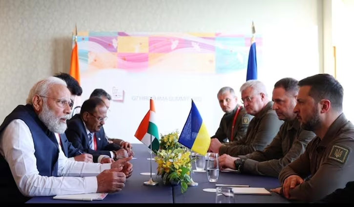 PM Modi spoke to Ukrainian President Zelensky, extended India's support to all peace efforts.