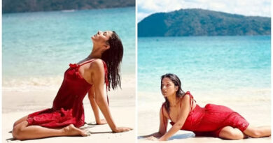 Shahnaz Gill appeared in 'red hot' dress on Thailand beach, fans made funny comments