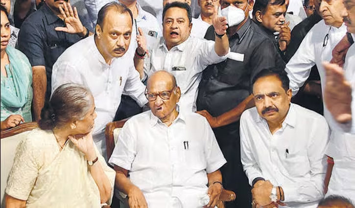 Ajit Pawar met Sharad Pawar for the first time after rebellion from the party, sought his blessings