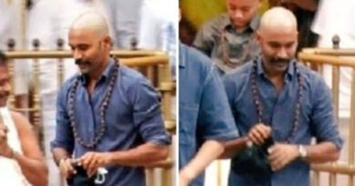 Dhanush surprised fans by shaving his head, visited Tirupati temple