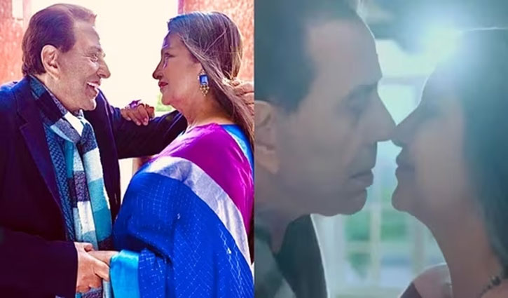 Shabana Azmi spoke about Javed Akhtar's reaction on kissing scene with Dharmendra