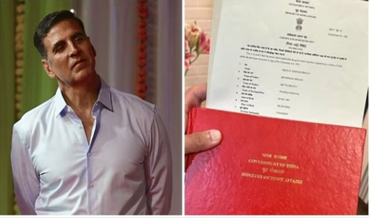 Akshay Kumar gets Indian citizenship, shared passport picture on Twitter: 'Heart and citizenship, both Indian'