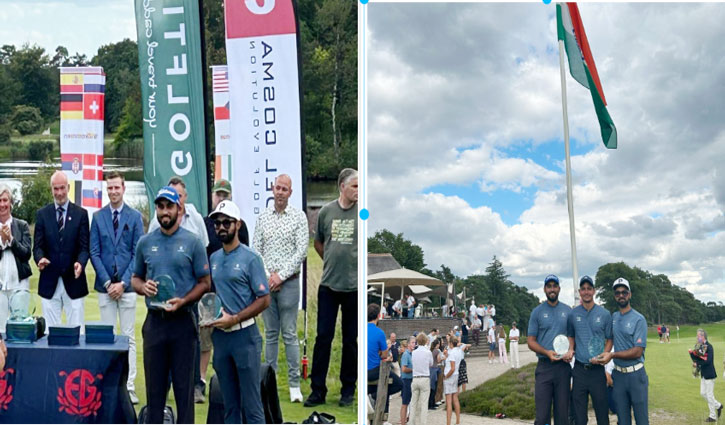 Dutch Amateur Championship: Indian golf team of Anant Singh Ahlawat, Yuvraj Singh and Rohit runner-up