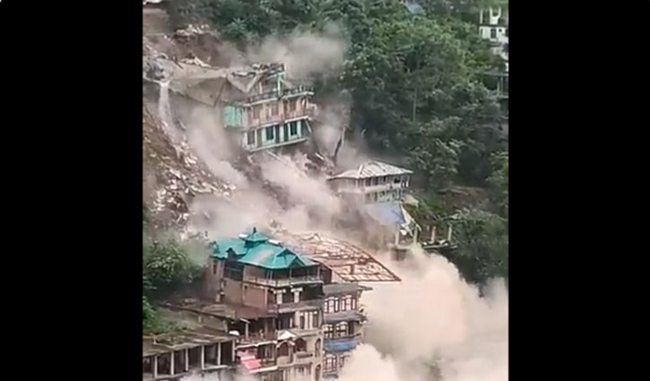 Houses collapsed like cards in Kullu, Himachal Pradesh, many feared trapped